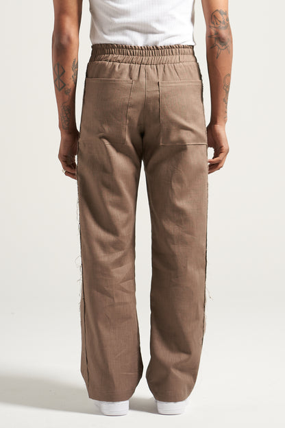 The Walnut Linen Fatigue Pant