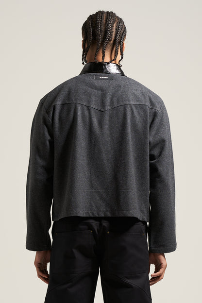 The Grey Wool Flight Jacket