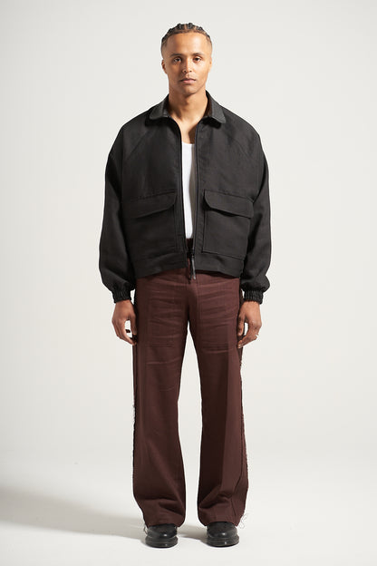 The Black Linen Rodeo Jacket