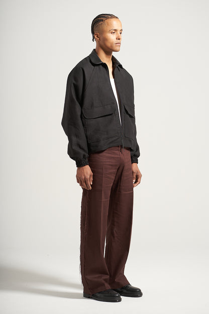 The Black Linen Rodeo Jacket