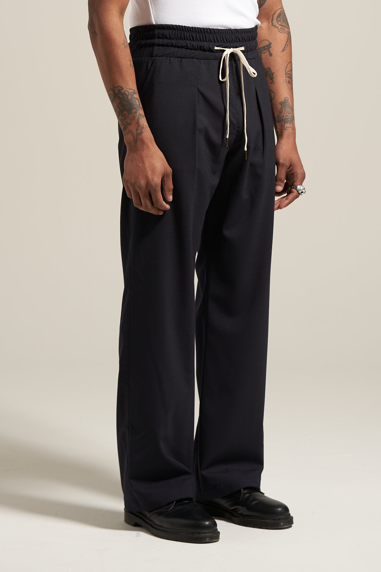 The French Navy Flow Pant