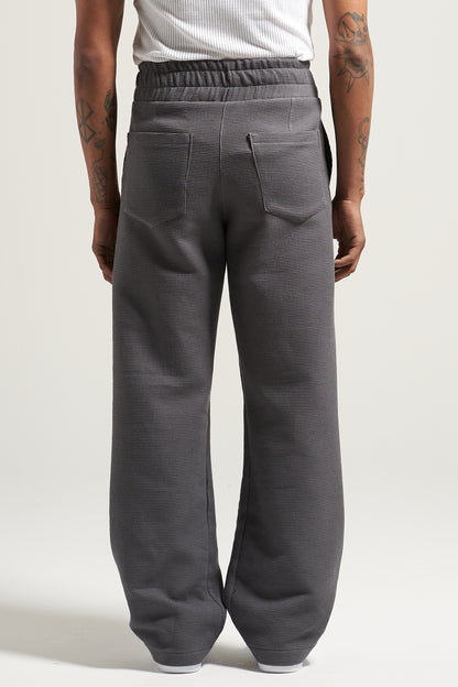 The Washed Grey Waffle Pant