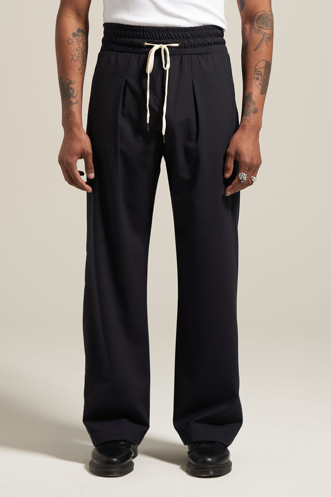 The French Navy Flow Pant