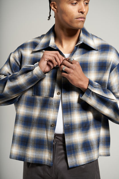 The Navy Flannel Flow Shirt