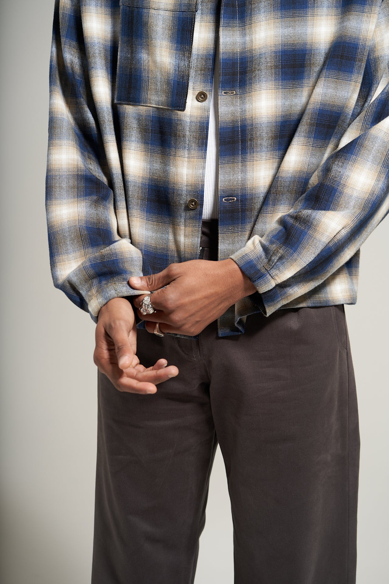 The Navy Flannel Flow Shirt