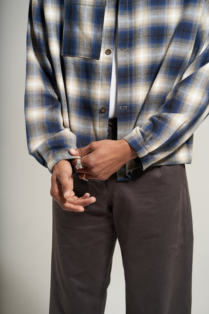 The Navy Flannel Flow Shirt