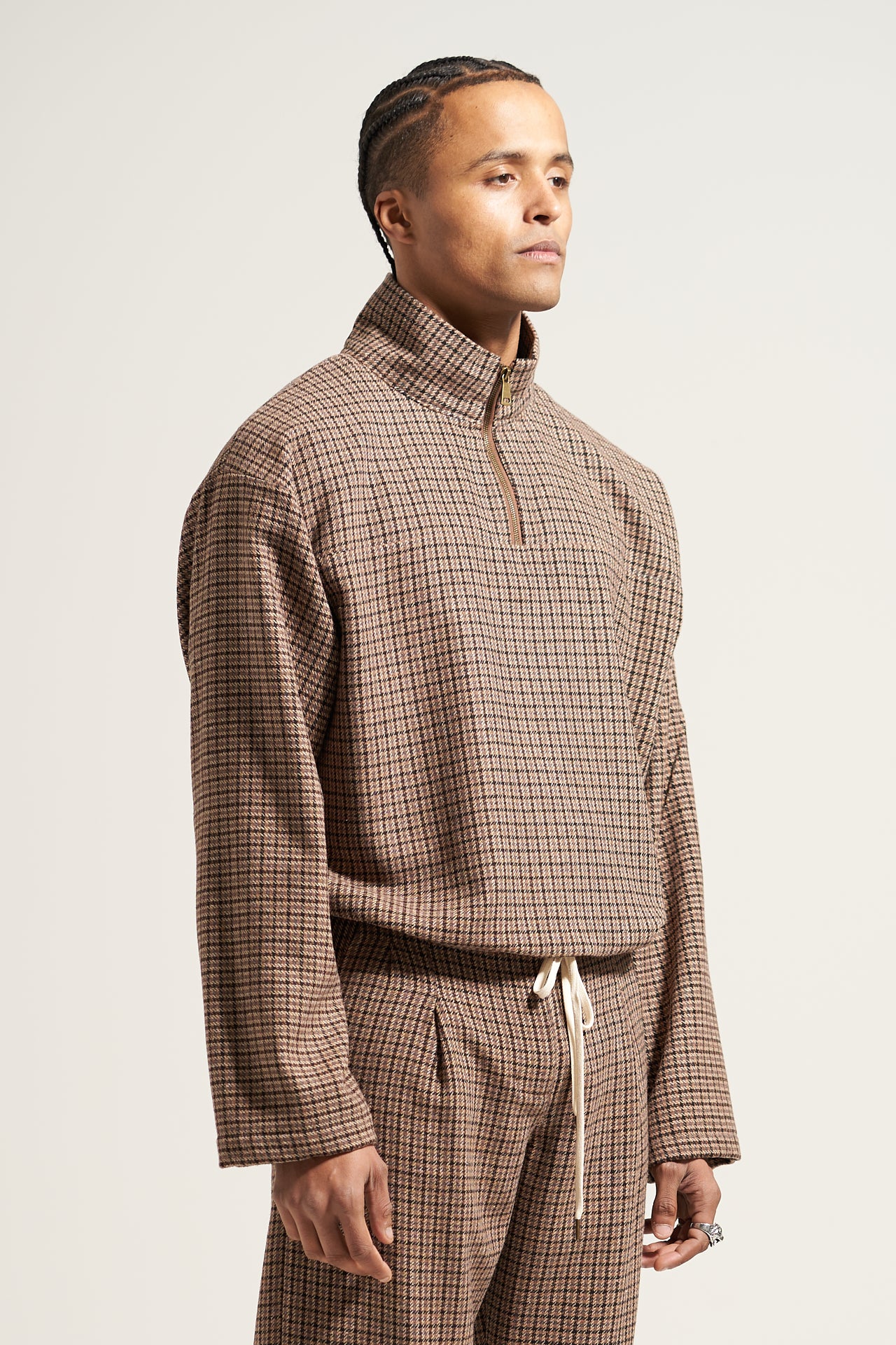 The Houndstooth Quarter Zip