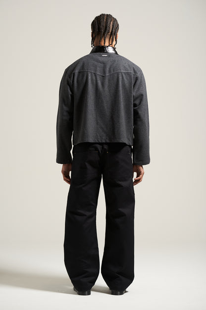 The Grey Wool Flight Jacket