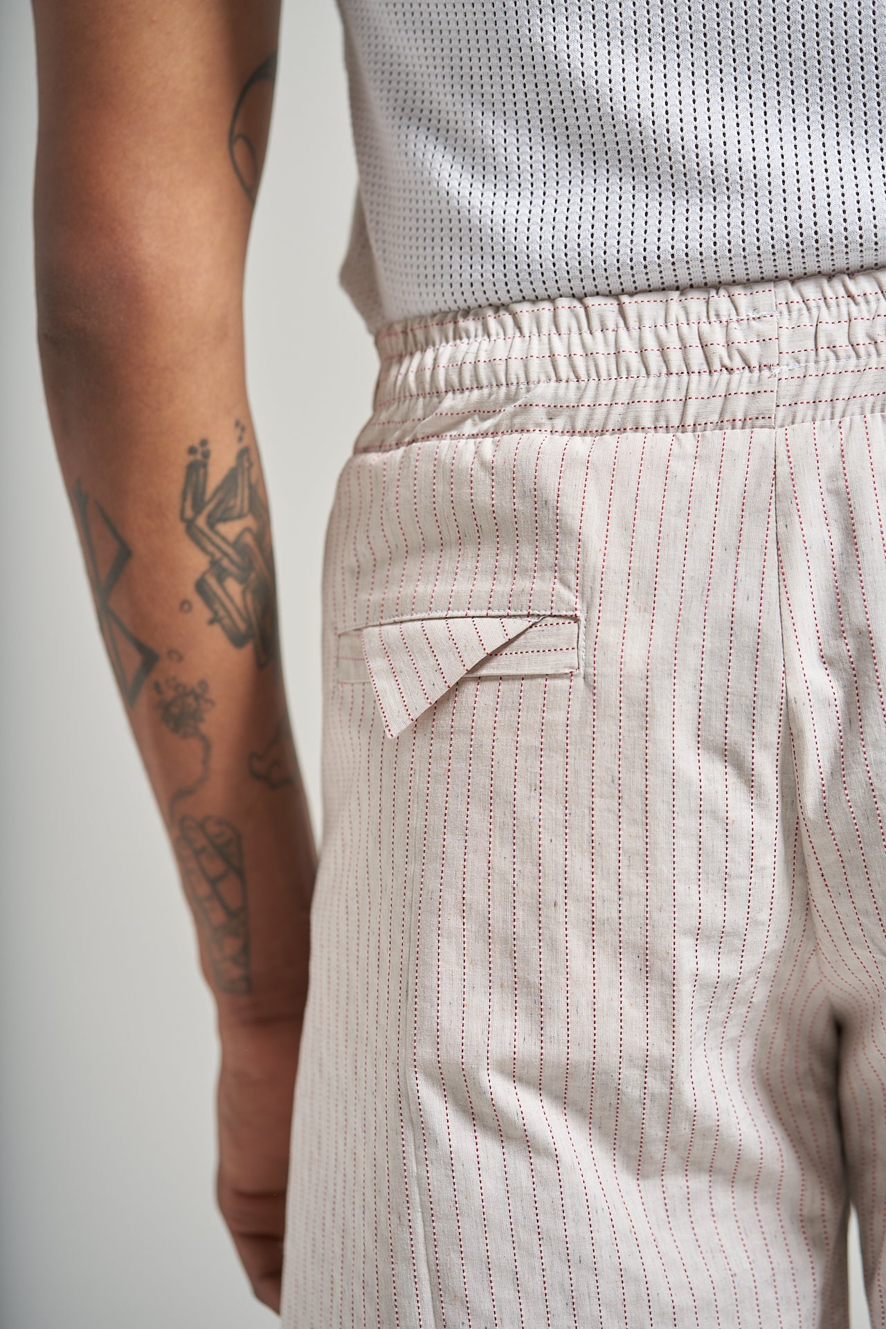 The Baseball Stitch Pleat Short