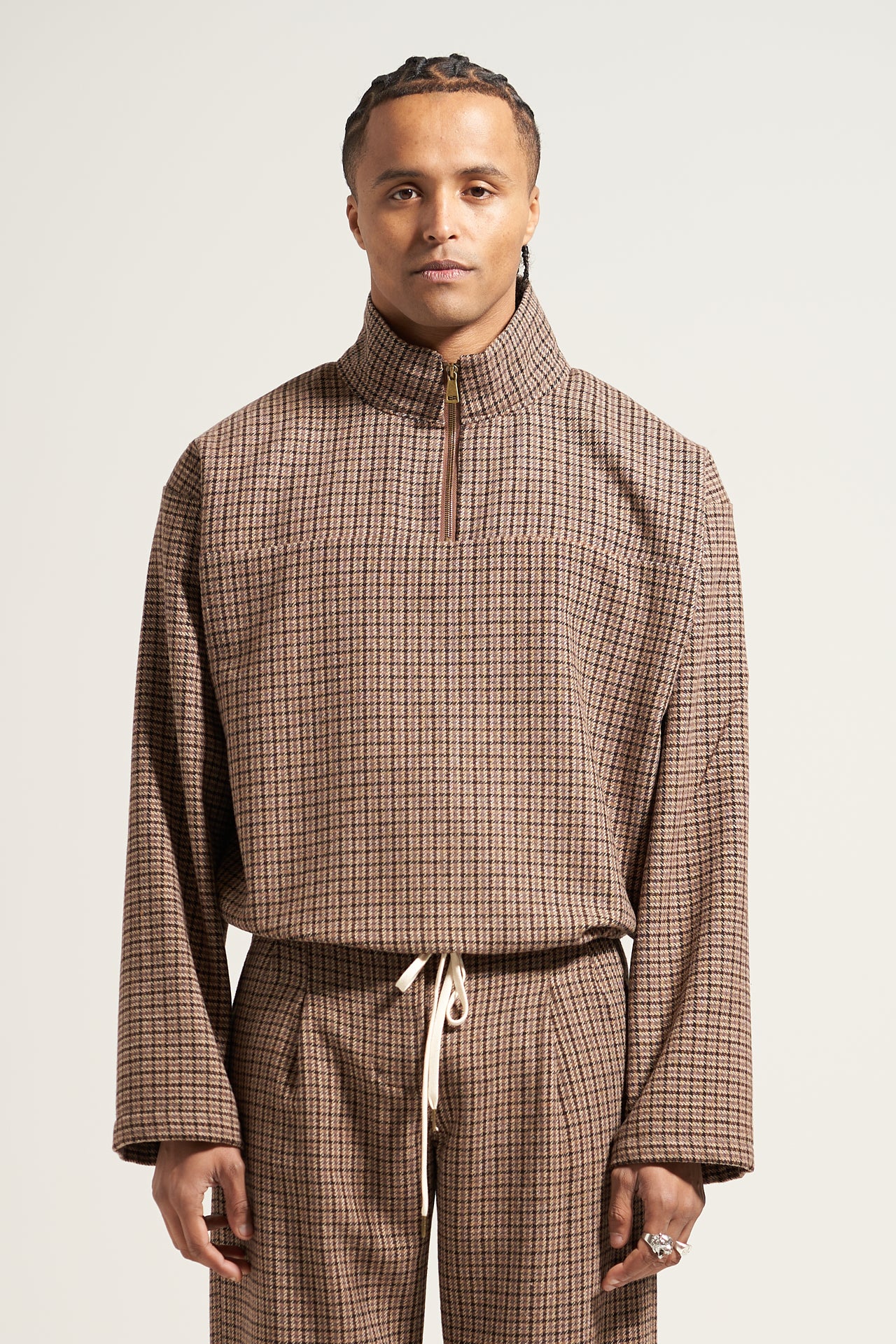 The Houndstooth Quarter Zip