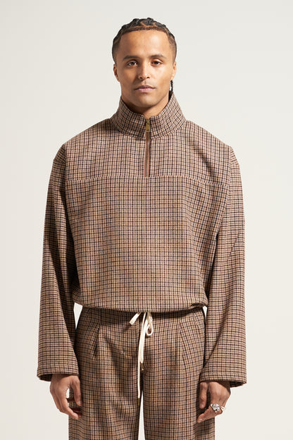 The Houndstooth Quarter Zip