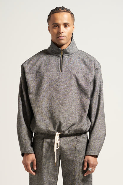 The Grey Speckle Quarter Zip
