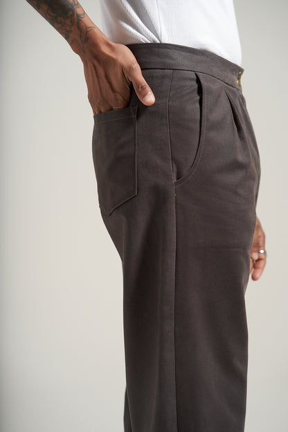 The Anthracite V2 Pleated Trouser