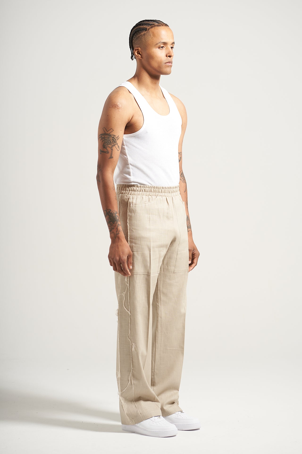 The Stone Linen Fatigue Pant
