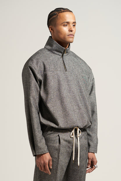 The Grey Speckle Quarter Zip