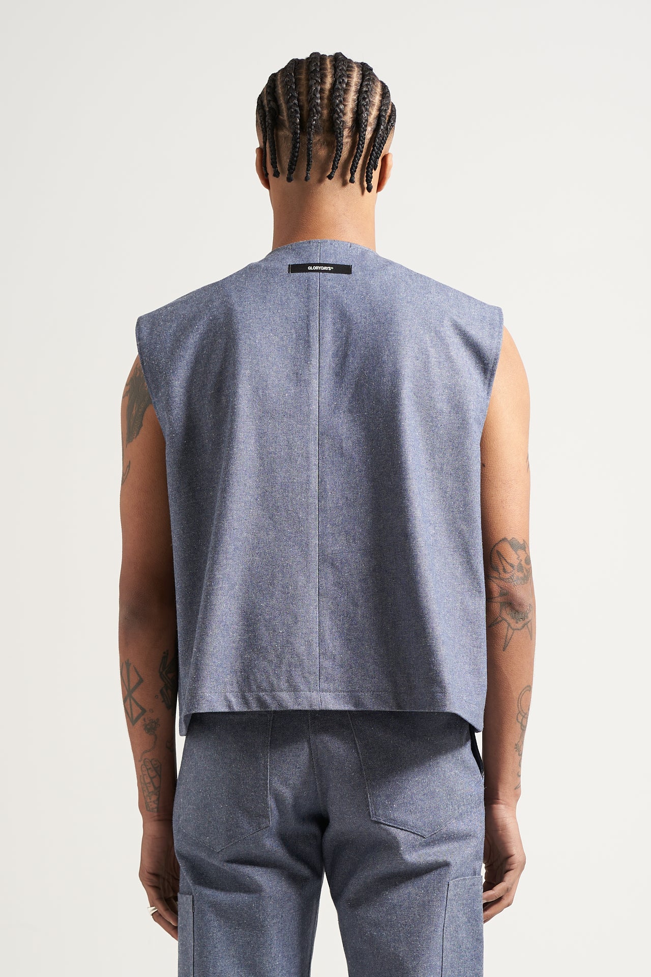 The Light Wash Carpenter Vest