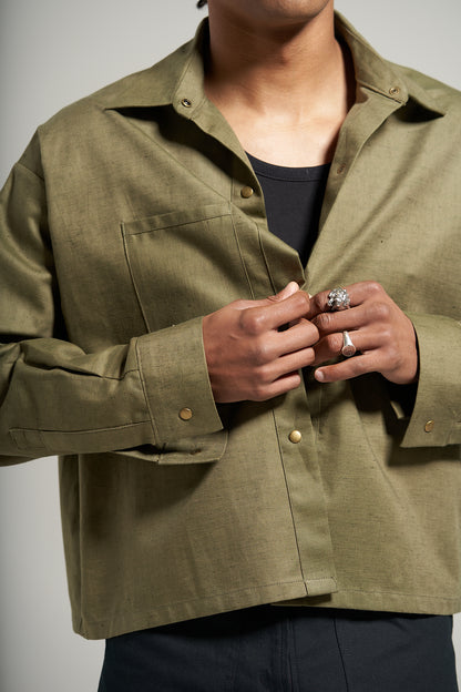 The Moss Overdyed Prep Shirt