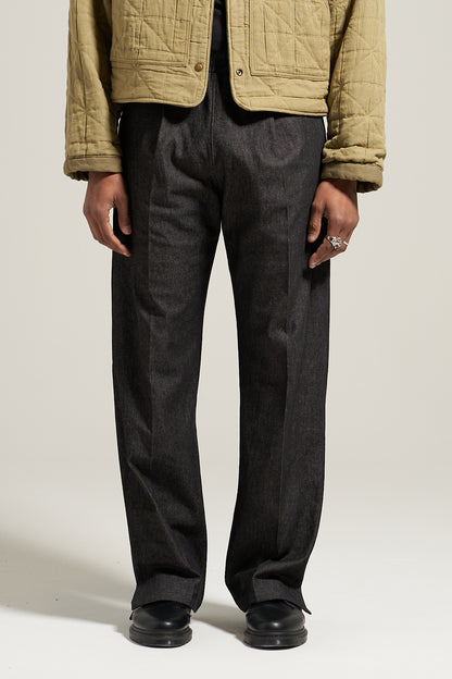 The Milled Black Split Pant