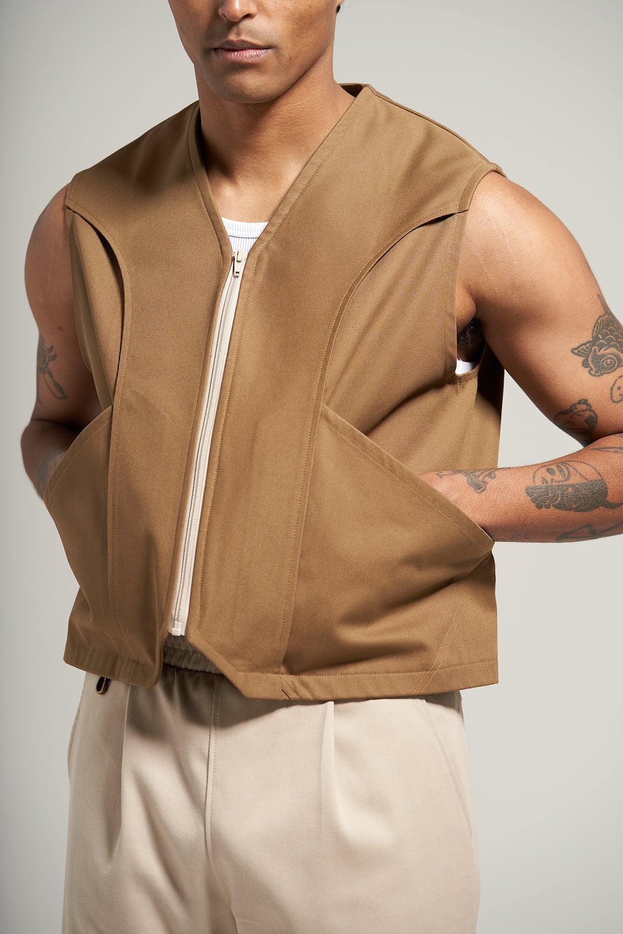 The Tan Harrier Vest
