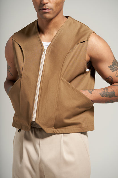 The Tan Harrier Vest