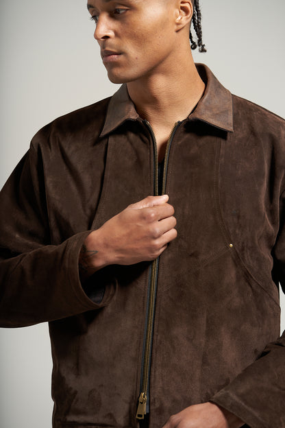 The Umber Suede Flight Jacket
