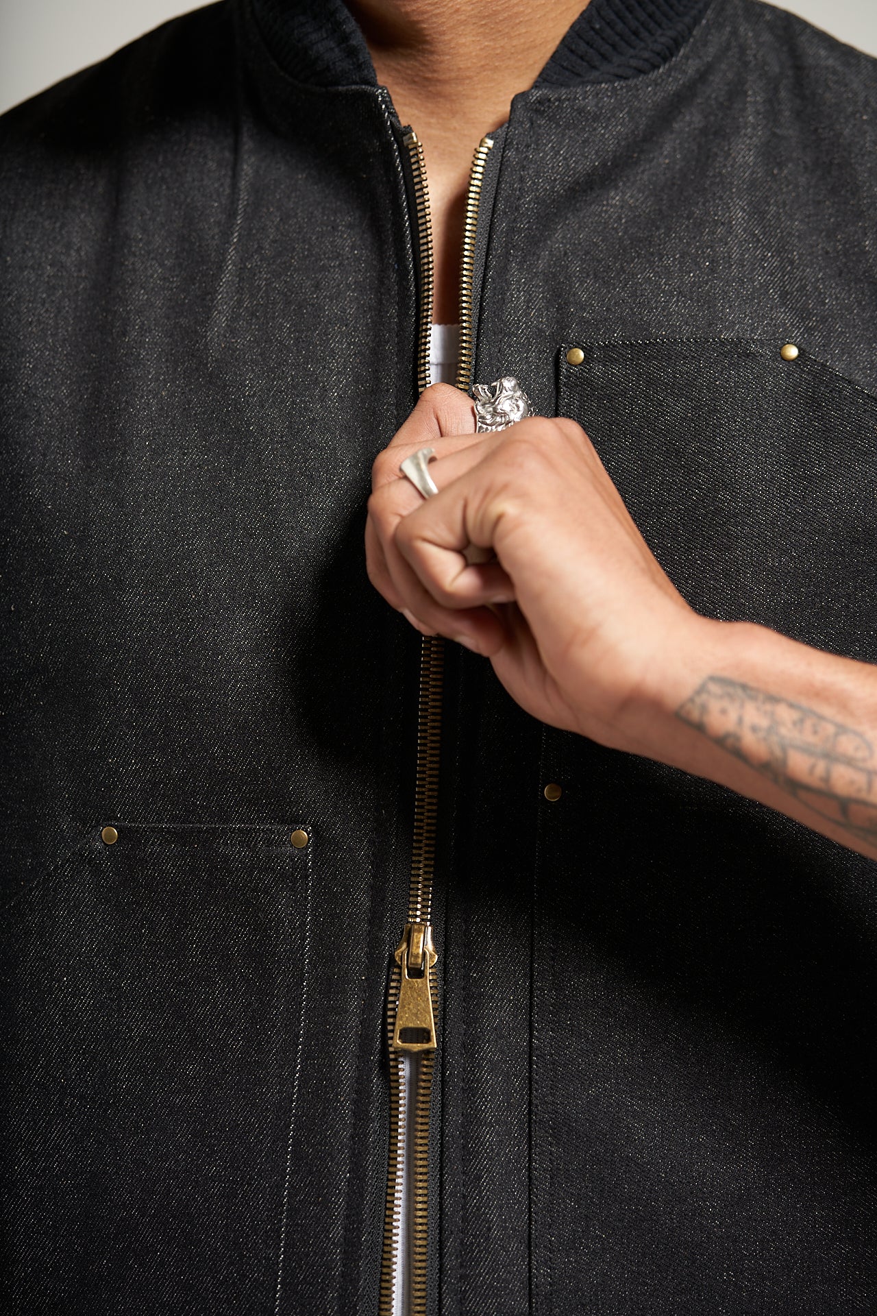 The Raw Black Carpenter Vest