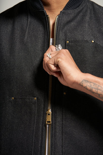 The Raw Black Carpenter Vest