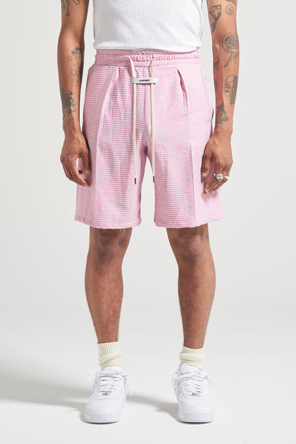 The Blossom Check Pleat Short