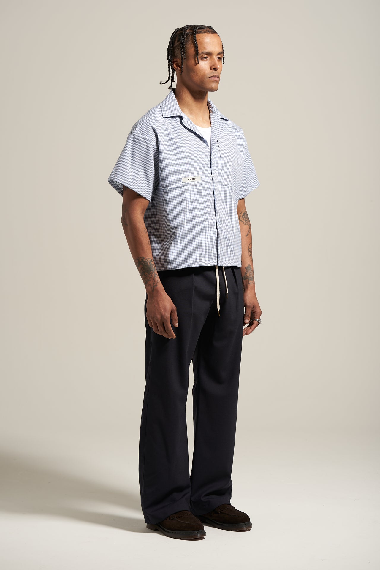The Sky Gingham Bowling Shirt