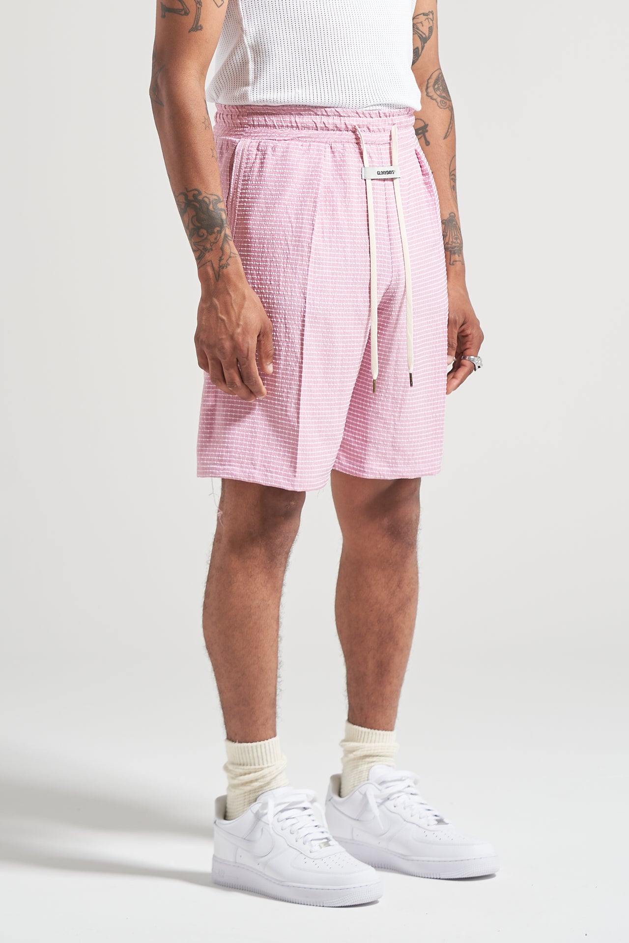The Blossom Check Pleat Short