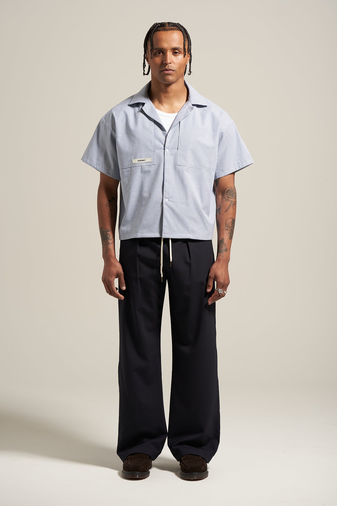 The Sky Gingham Bowling Shirt