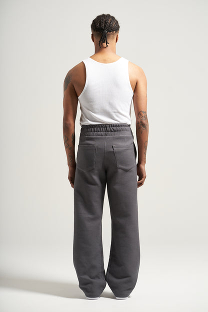 The Washed Grey Waffle Pant
