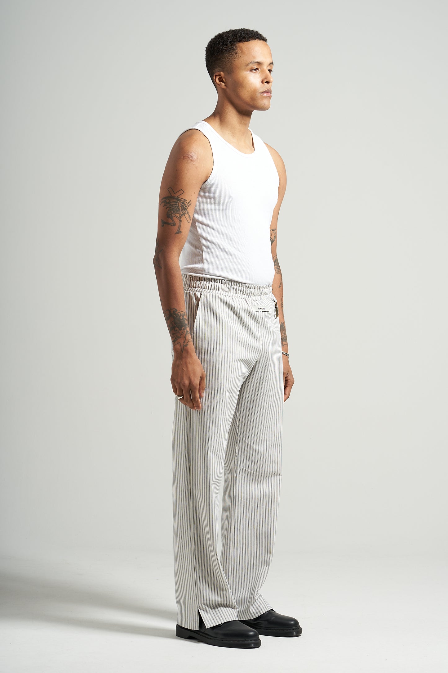 The Ticking Split Pant