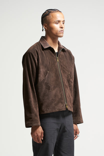 The Umber Suede Flight Jacket