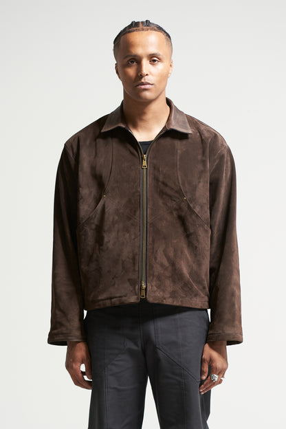 The Umber Suede Flight Jacket