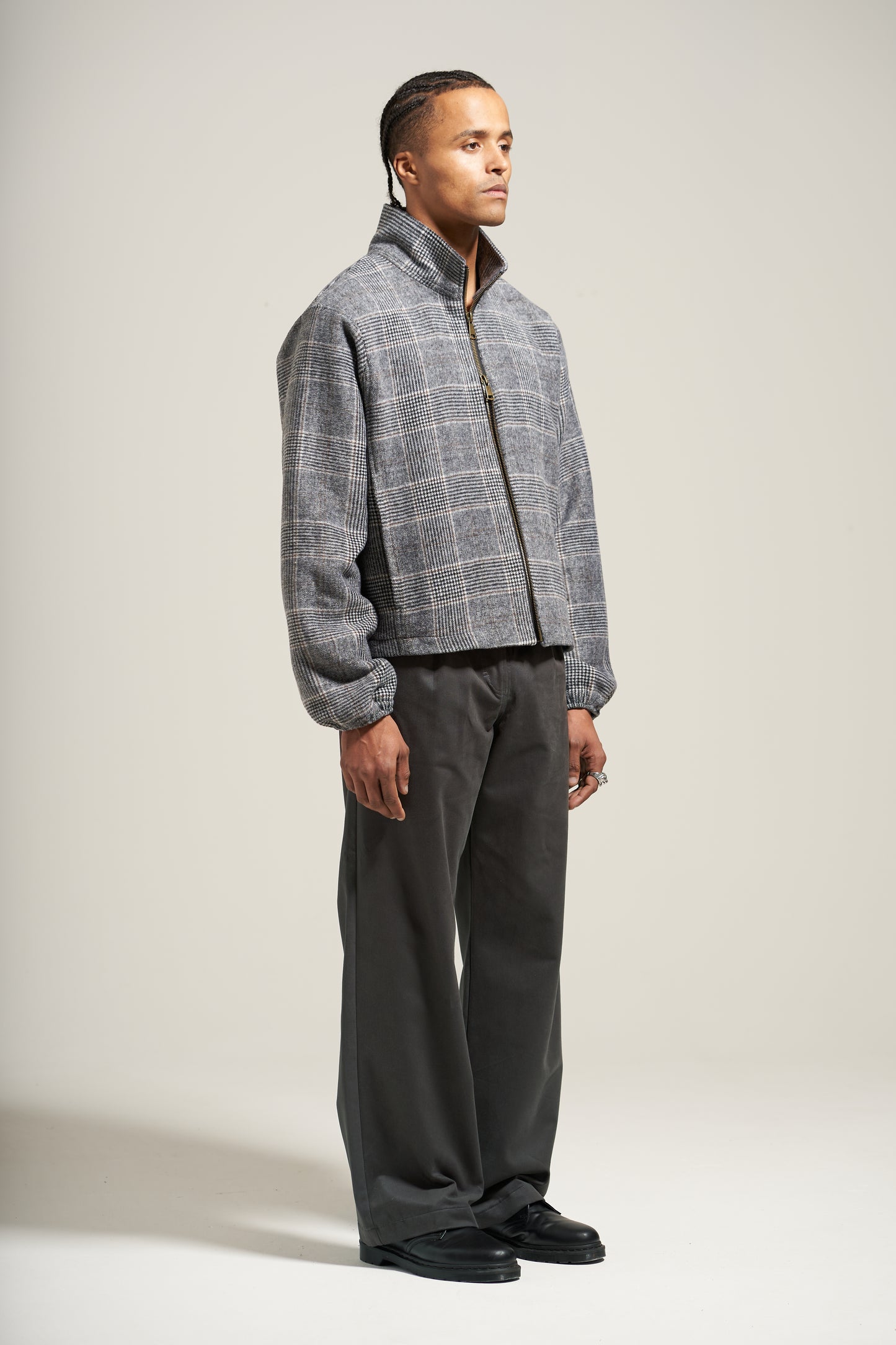 The Steel Check Track Flannel