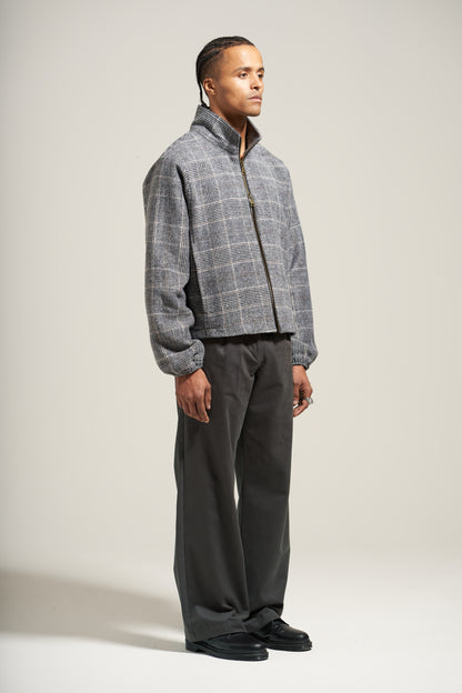 The Steel Check Track Flannel