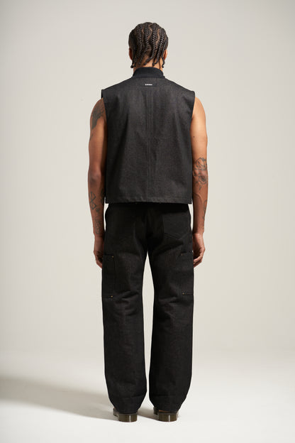 The Raw Black Carpenter Vest