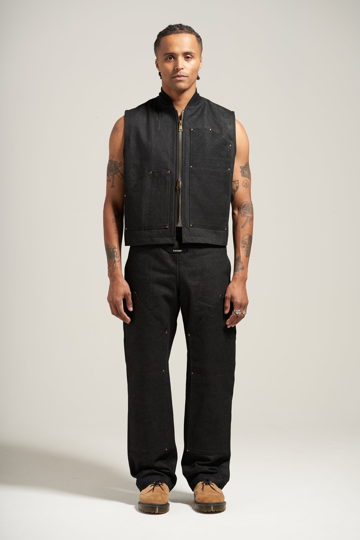 The Raw Black Carpenter Vest