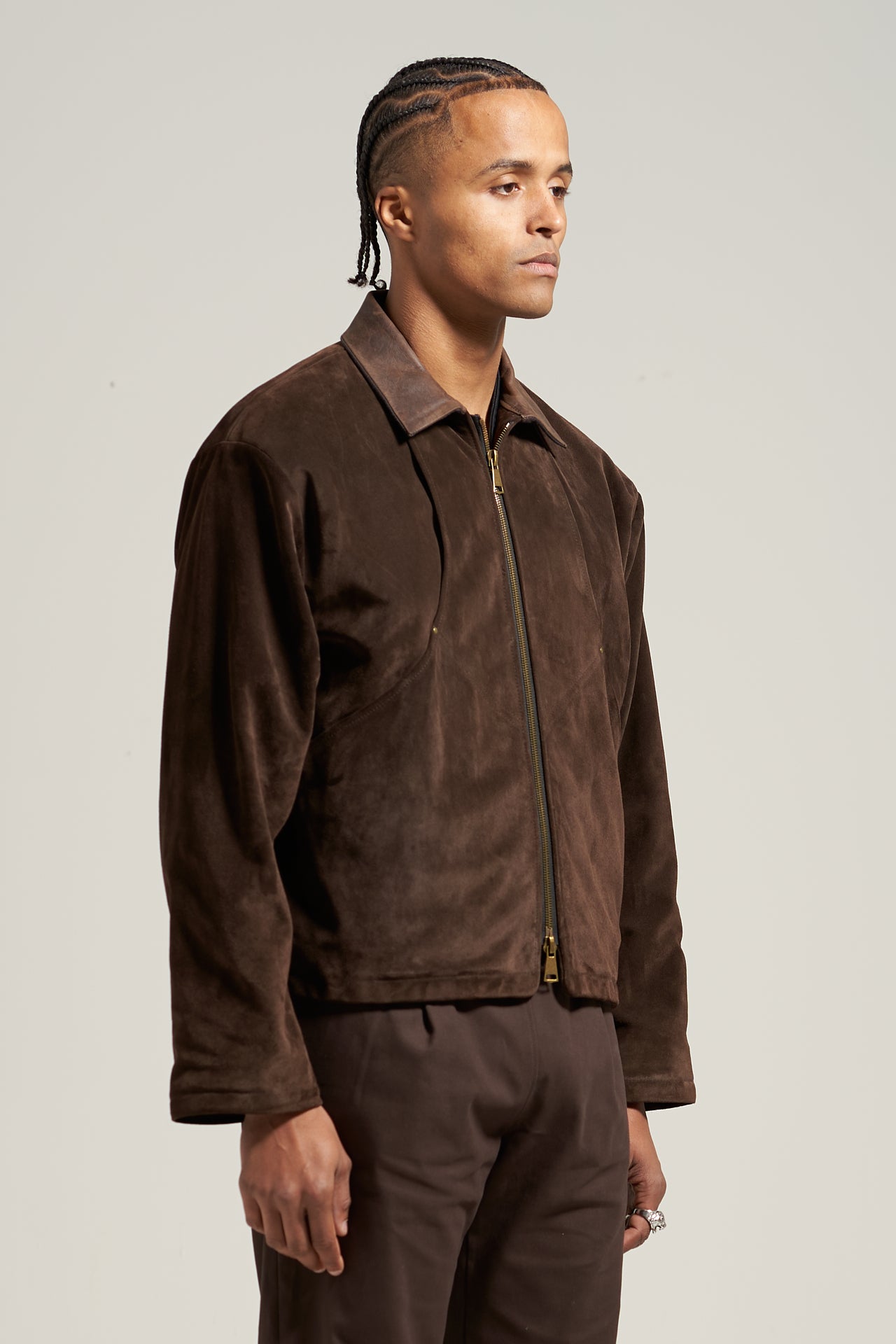 The Umber Suede Flight Jacket