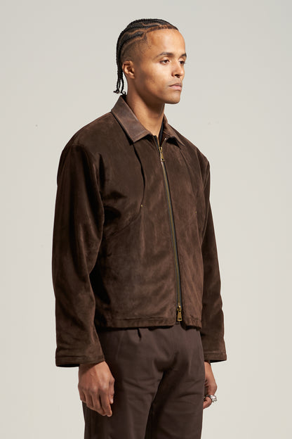 The Umber Suede Flight Jacket