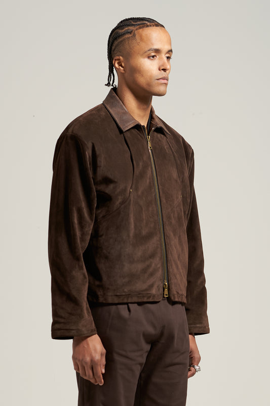 The Umber Suede Flight Jacket
