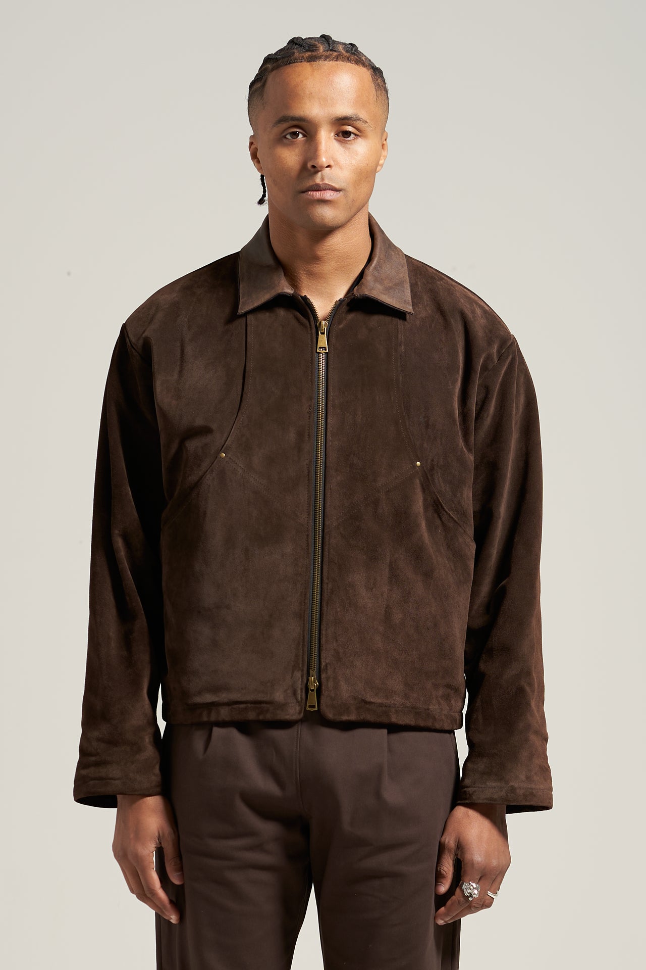 The Umber Suede Flight Jacket