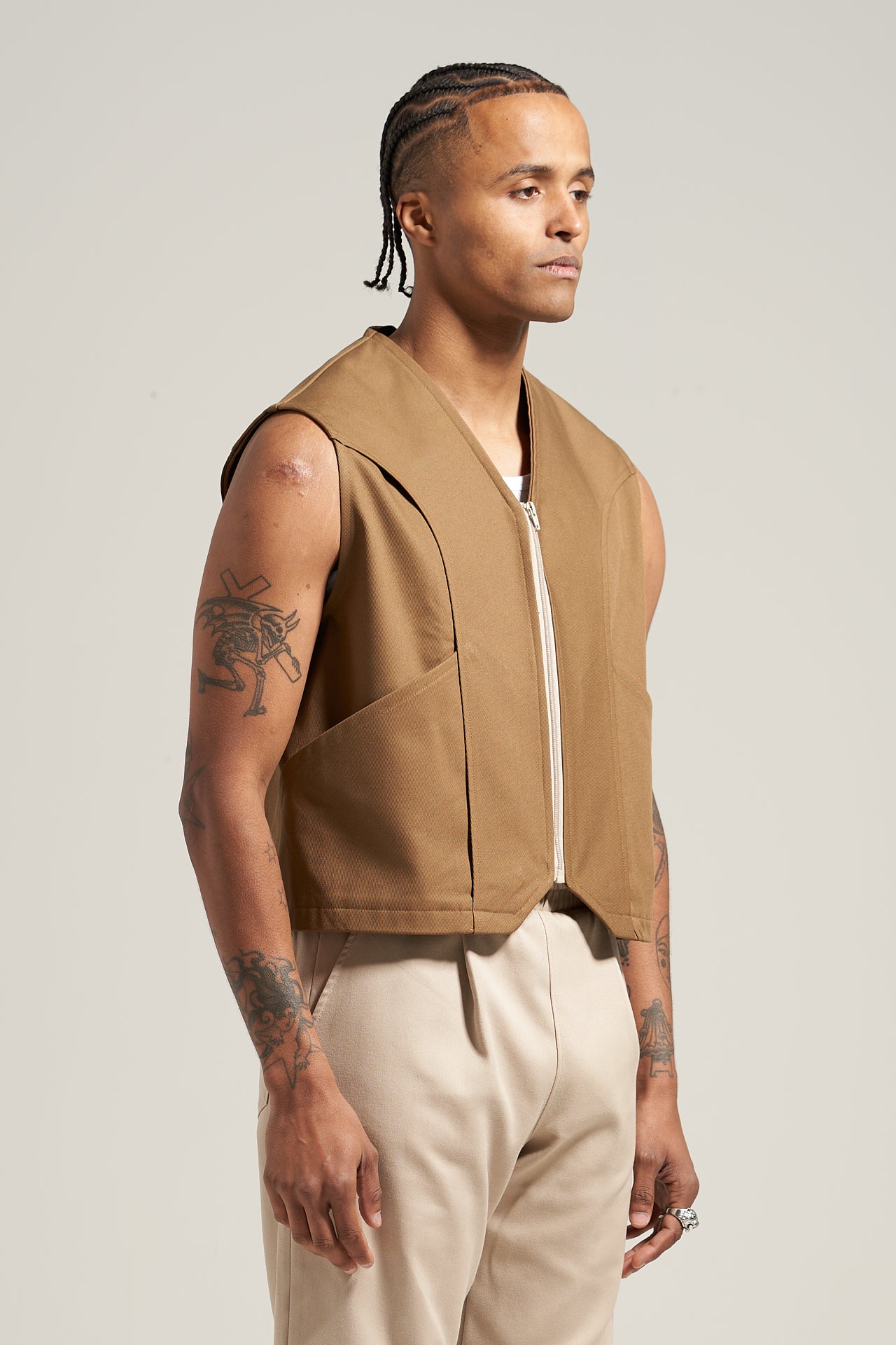 The Tan Harrier Vest