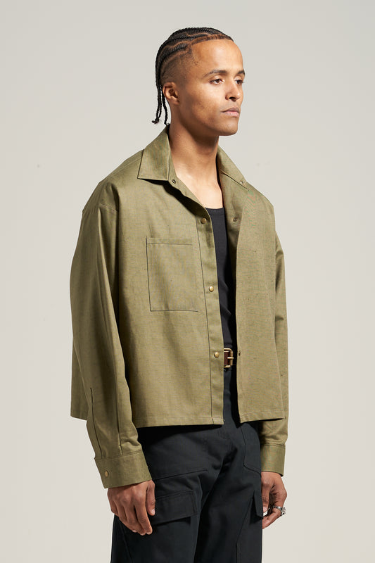 The Moss Overdyed Prep Shirt