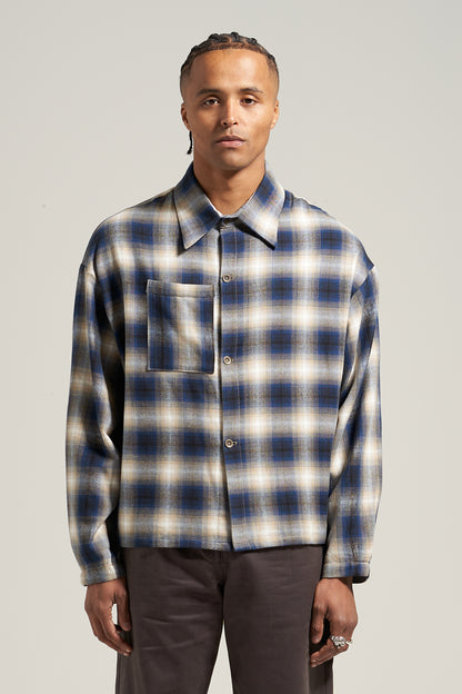 The Navy Flannel Flow Shirt
