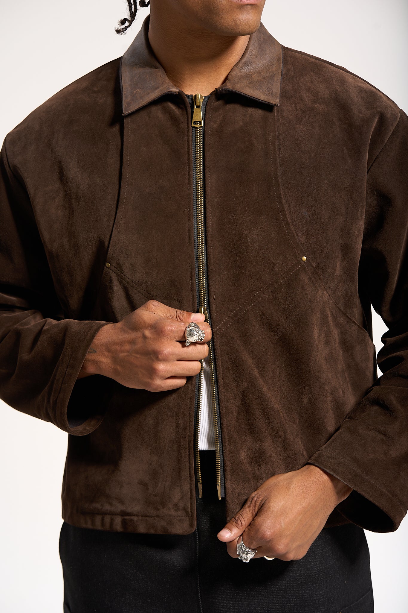 The Umber Suede Flight Jacket