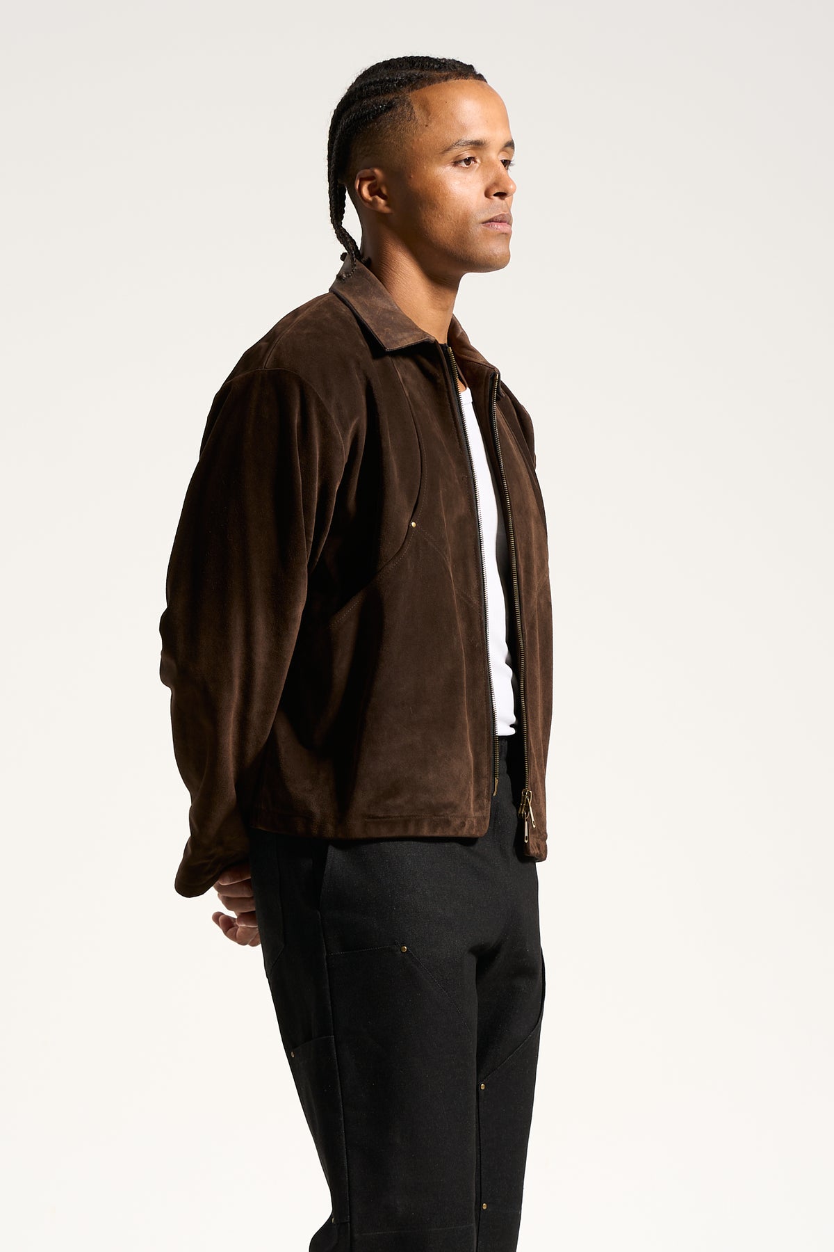The Umber Suede Flight Jacket