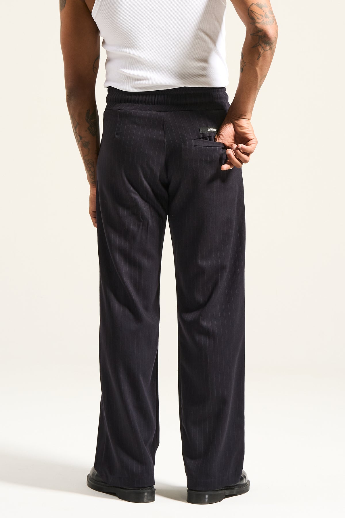 The Pinstripe Flow Pant