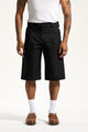 The Raw Denim Pleated Work Short